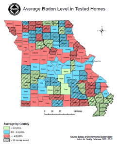 Missouri Average Radon Levels